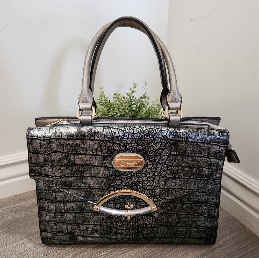 Brangio Italy Marble World Designer Tote Bag